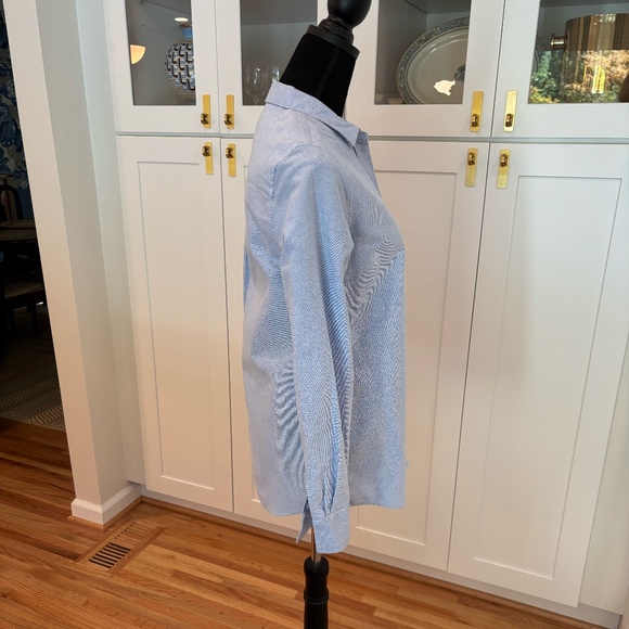 ✨ Sézane Tomboy Shirt in Oxford Blue – Size 38 ✨ - Picture 4 of 11